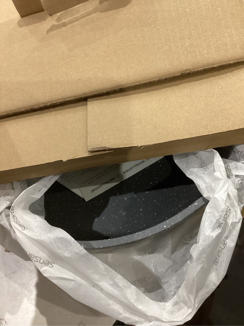 Condition photo showing Good Condition for sensarte nonstick skillet, deep frying pan 10/11/12-inch, saute pan with lid, stay-cool handle, healthy stone cookware cooking pan, induction compatible (10-inch/3.5qt) gray 10-inch/3.5qt