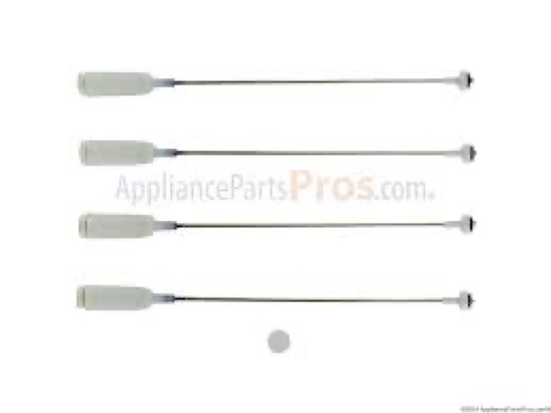 (Incomplete)ApplianPar AJK72909307 Washer Suspension Rod Spring Damper Assembly Kit for LG Washing Machines WT60