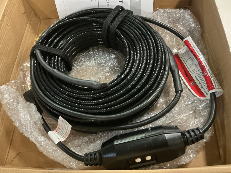 Condition photo showing Good Condition for in Pipe Heating Cable Prevents Pipes from Freezing, Internal Self-regulating Heat Trace Cable for Safe Drinking Water, 120V 100FT 100 Feet