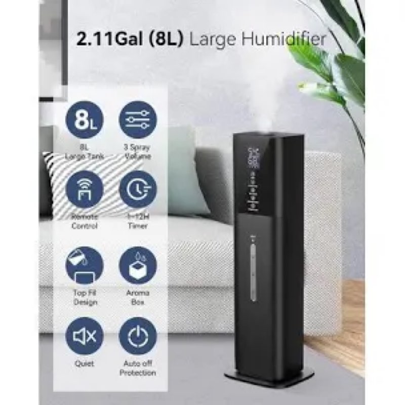 h785 ultrasonic cool mist humidifier 