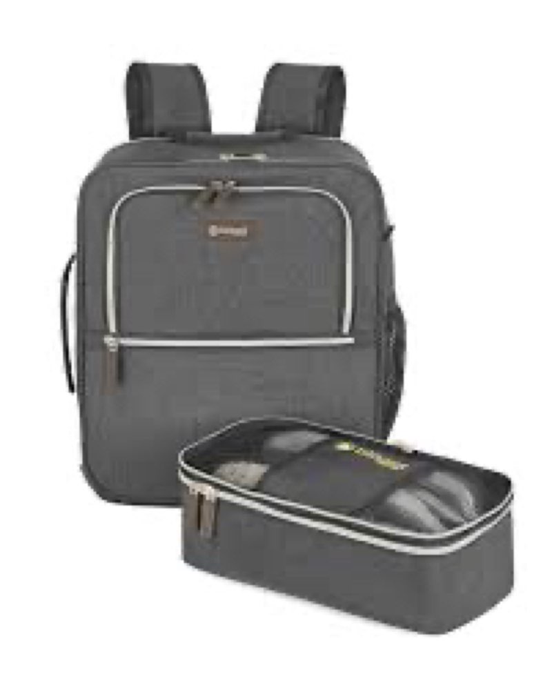 biaggi Carry Cube Backpack: TSA Approved Travel Bag with Removable Packing Cube, Lightweight & Durable for Personal Item Use (green)