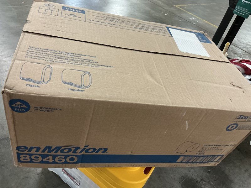 Condition photo showing New/Like New for enmotion georgia pacific 89460 high capacity paper towels, roll, poly-bag protected, white