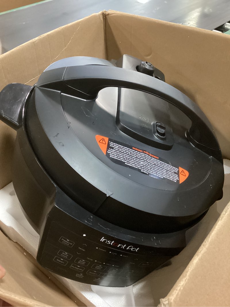 Condition photo showing item condition for Instant Pot 7.5QT RIO Wide, 7-in-1 Electric Multi-Cooker, Pressure Cooker, Slow Cook, Rice, Steamer, Sauté, Yogurt & Warmer, Wide Base, Large Searing Base, WhisperQuiet Steam Release Black 7.5 Quarts