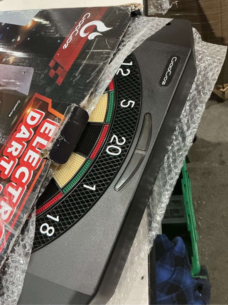 Condition photo showing As Is for Arachnid Cricket Pro 650 Tournament-Quality Electronic Dartboard with Micro-Thin Segment Dividers for Dramatically Reduced Bounce-Outs and NylonTough Segments for Improved Durability and Playability Dartboard Only