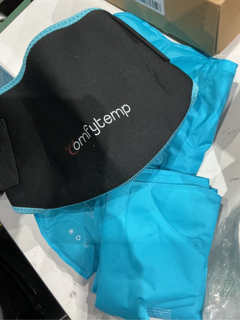 Condition photo showing Good Condition for comfytemp shoulder ice pack wrap shoulder brace, gel cold compression sleeve for injuries reusable arm rotator cuff pain relief, therapy recovery items for men women, 2 gel ice packs 2 gel packs + 1 brace