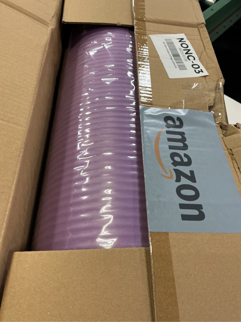 Condition photo showing New/Like New for BalanceFrom Yoga Mat 1-Inch Extra Thick High-Density Exercise Mat with Non-Slip Surface & Carry Strap, Taro Purple