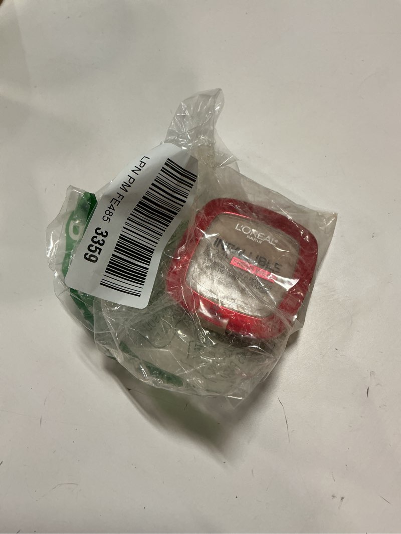 Condition photo showing Good Condition for L'Oreal Paris Makeup Infallible Fresh Wear Foundation in a Powder, Up to 24H Wear, Waterproof, Porcelain, 0.31 oz. Porcelain 0.31 Ounce (Pack of 1)