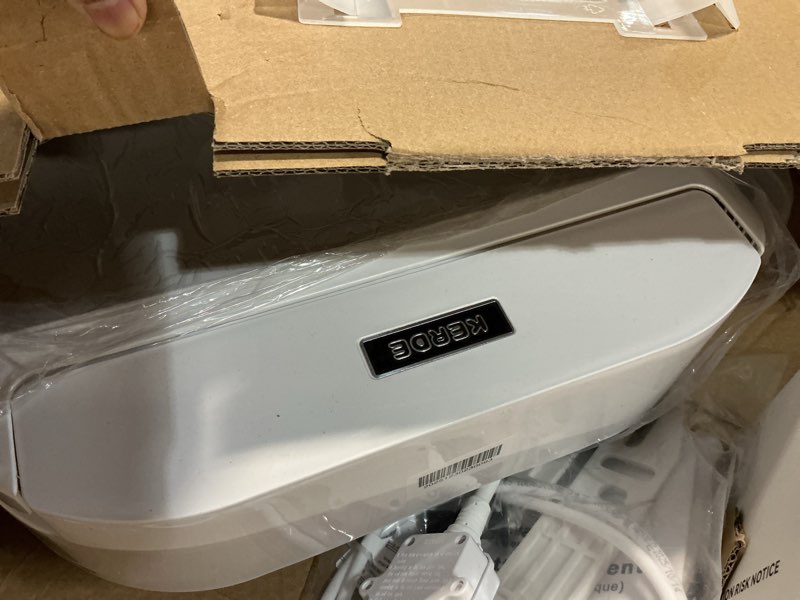 Condition photo showing Good Condition for kerde p30b bidet toilet seat - dual control (side panel & remote), warm water wash, heated seat, warm air dryer, led night light,existing toilets electric bidet elongated electronic heated smart minimalist