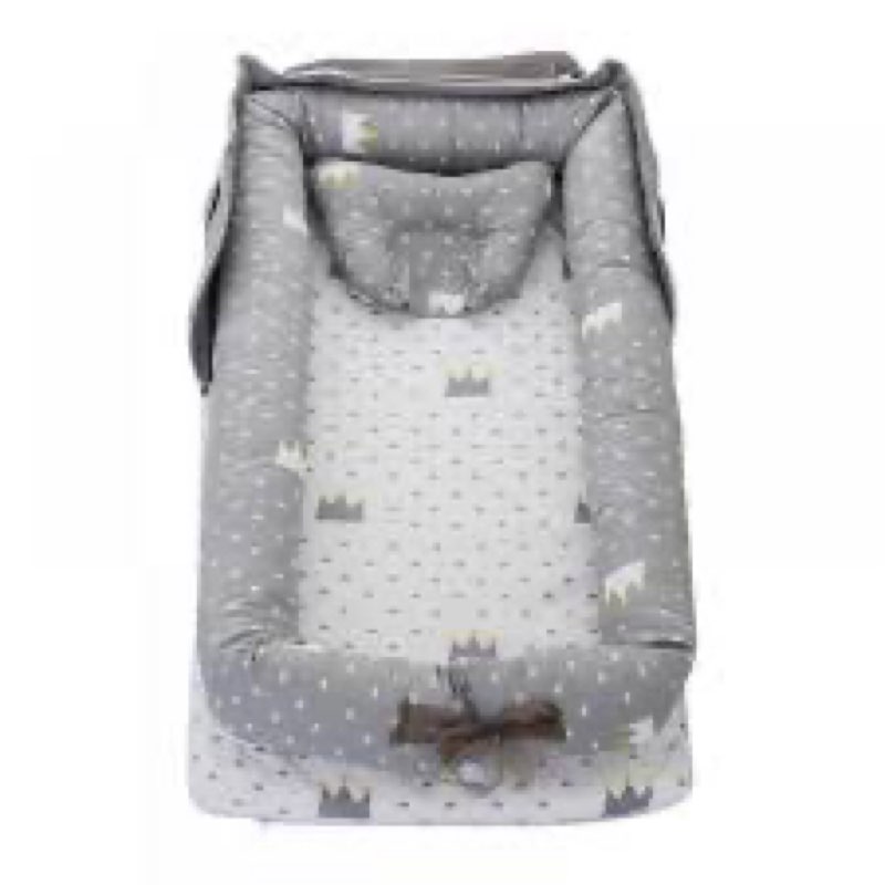 Gray baby travel bed similar as is