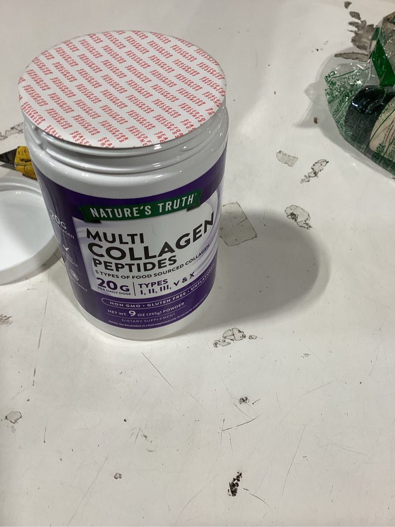 Condition photo showing New/Like New for similiar productnature target multi collagen peptides powder - type i, ii, iii, v, x - hydrolyzed collagen peptides with vitamin c hyaluronic acid, supports skin hair nail & joint, grass-fed, non-gmo, 50 servings