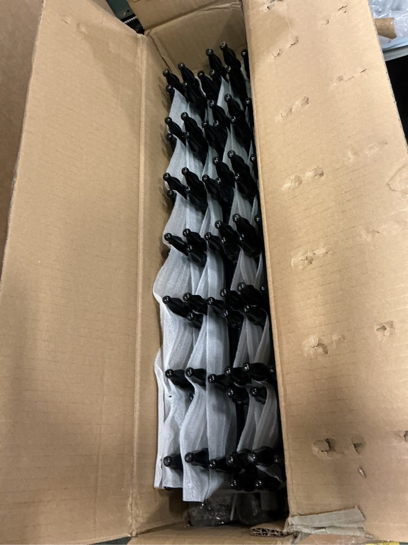 Condition photo showing New/Like New for thealyn metal decorative garden fence 22" wide x 18" high (10 panels, total length 18.3 feet), metal border folding fence, landscape fencing for flower bed, yard, animal barrier 18? h x 18.3 ft (10 panels) black