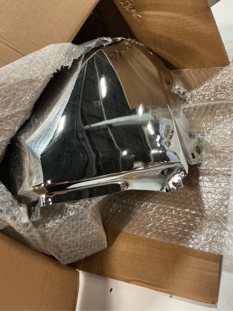 Condition photo showing Good Condition for labwork chrome front left bumper end cap with parking hole replacement for toyota tundra 2014-2021 to1004185 521130c050