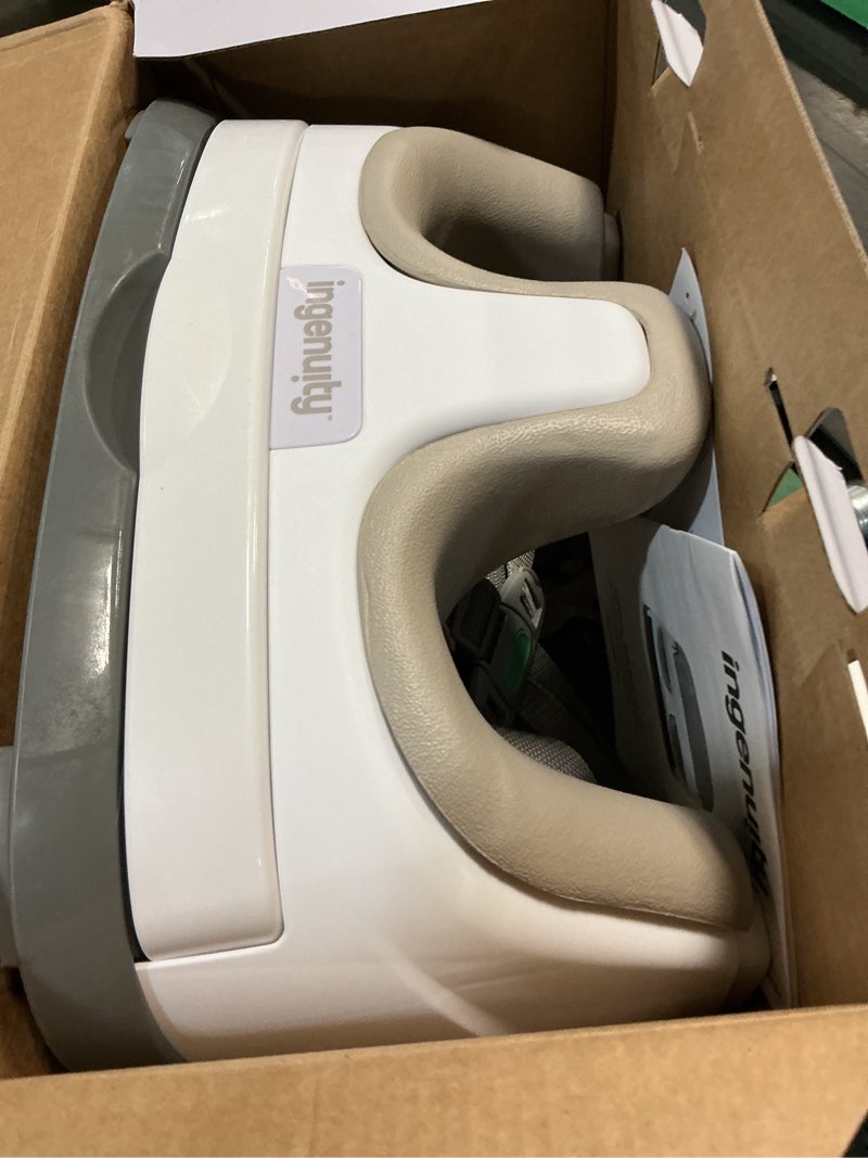 Condition photo showing Good Condition for Ingenuity Baby Base 2-in-1 Booster Feeding and Floor Seat with Self-Storing Tray - Cashmere
