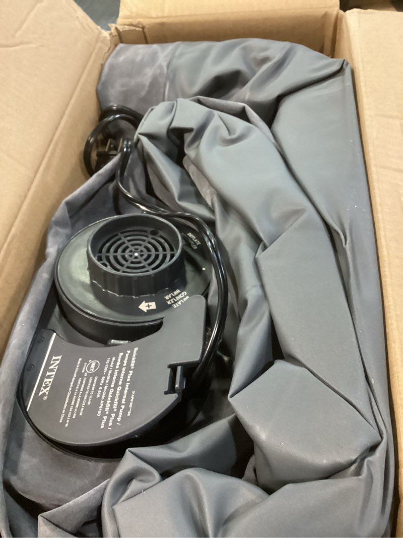 Condition photo showing Good Condition for intex 64417ed 22in queen dura-beam comfort plush high-rise inflatable air mattress with built in pump for travel and camping, 600lb weight capacity