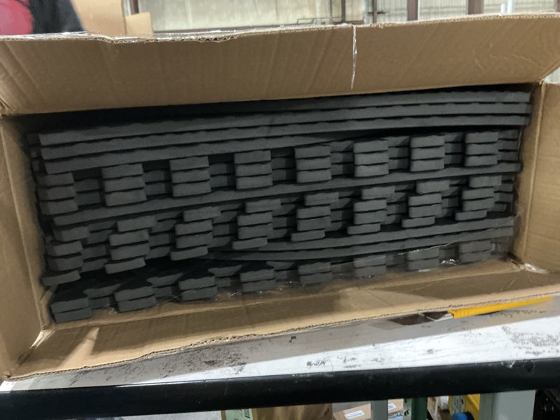 Condition photo showing Good Condition for 85 inch hot tub mat for inflatable tub 1/2" extra thick non-slip eva foam pad foundation, waterproof protective flooring for inflatable hot tubs on balcony, patio, deck, or indoors