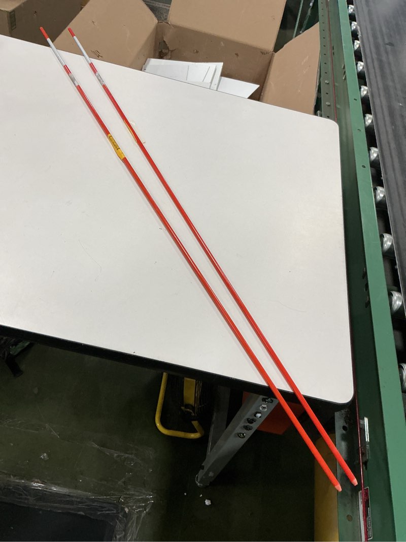 Condition photo showing Good Condition for 48” reflective staff, set of 2
