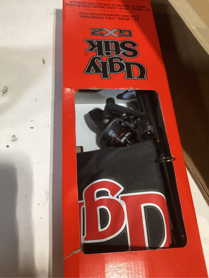 Condition photo showing Good Condition for Ugly Stik GX2 Spinning Reel and Fishing Rod Combo New Model 30 Size Reel - 6'6" - Medium - 4pc