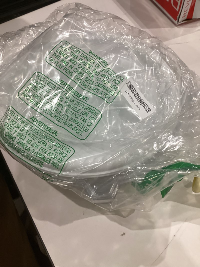 Tessco 6 Pack Plastic Serving Platters with Lid and Sporks, Disposable Heavy Duty Party Tray Round C