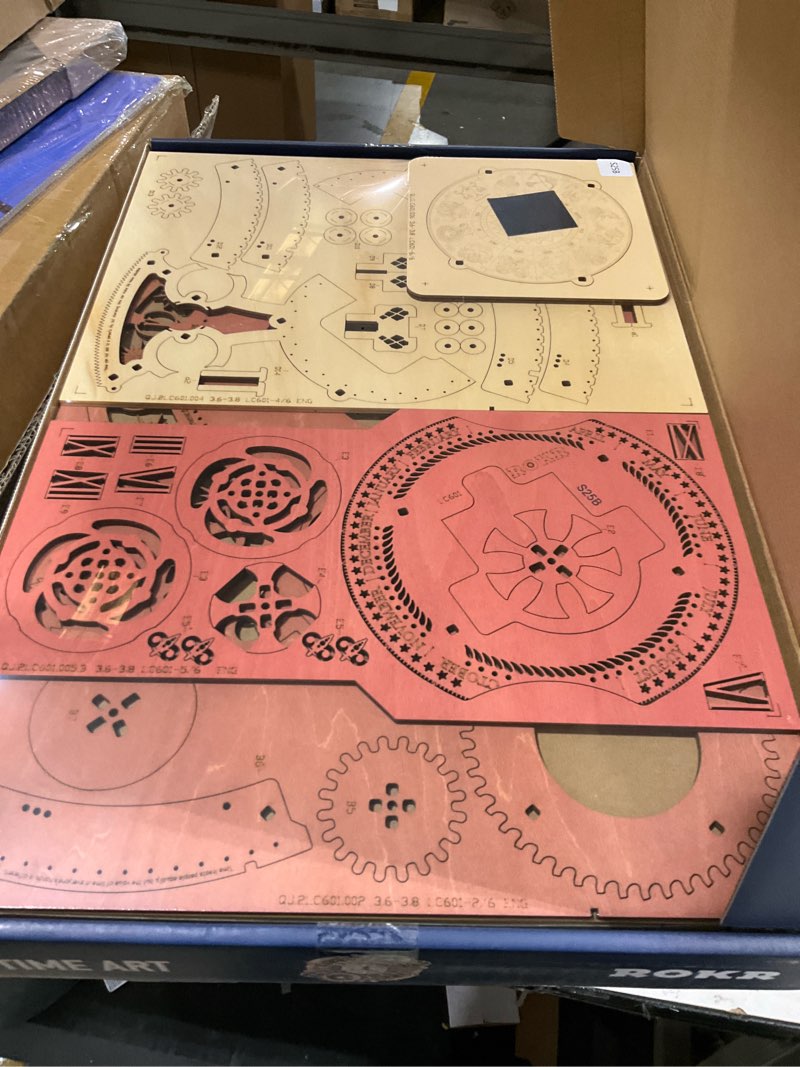 Condition photo showing New/Like New for rokr 3d wooden puzzles for adults mechanical clock kits-zodiac clock, diy clock model building kits brain teaser puzzles, diy crafts/hobbies/gifts desk decor for teens (zodiac clock)