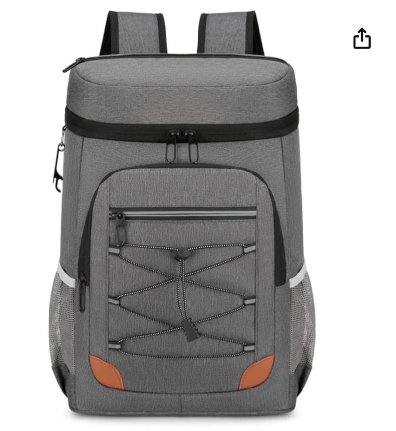 sungooyue mochila enfriadora, mochila enfriadora aislada a prueba de fugas para hombres y mujeres, picnic, viajes, deportes, gran capacidad, forro ligero