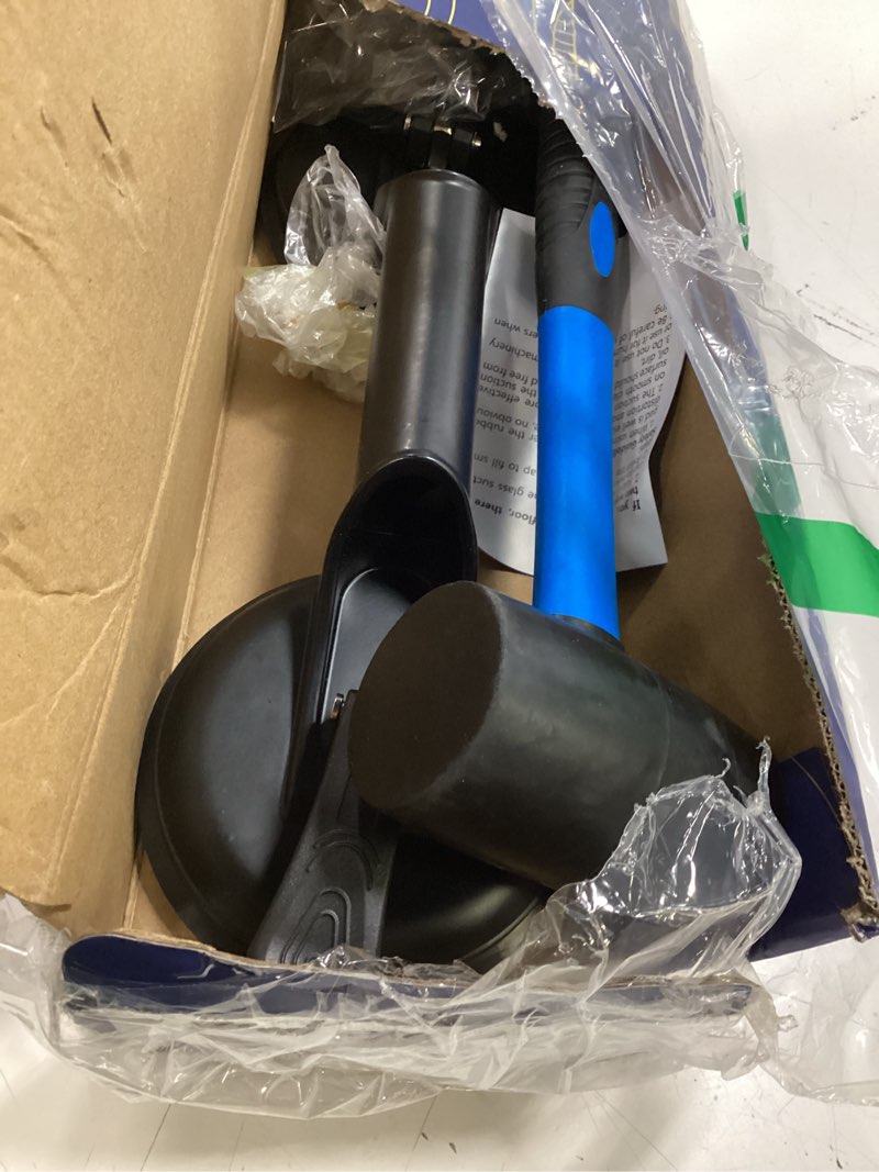 Condition photo showing Good Condition for fcho floor gap fixer tool for laminate floor gap repair include suction cup and mallet (can't use on scraped surface floor) blue