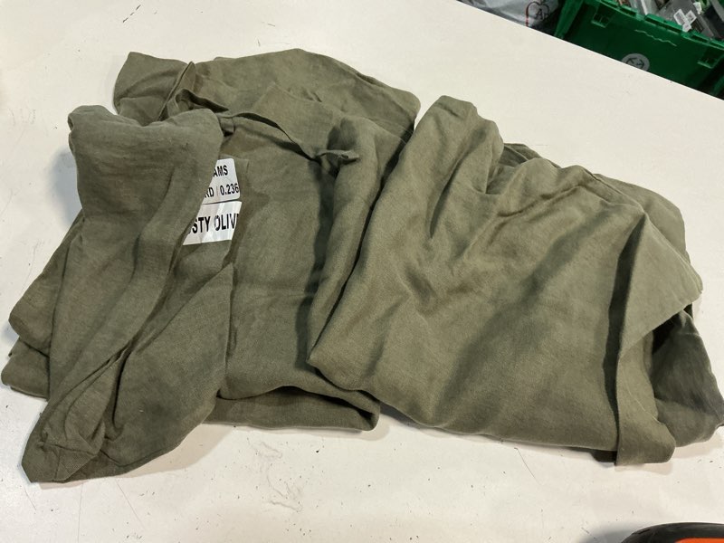 Condition photo showing Good Condition for quince european linen sham set, standard, dusty olive