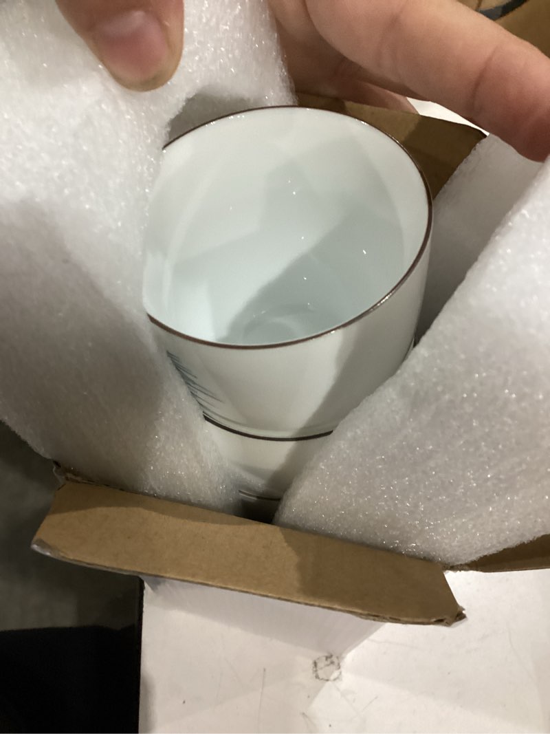 Condition photo showing New/Like New for i-mart 4 pcs japanese tea cups, chinese ceramic kung fu tea cups, tea cup set, 5 ounce