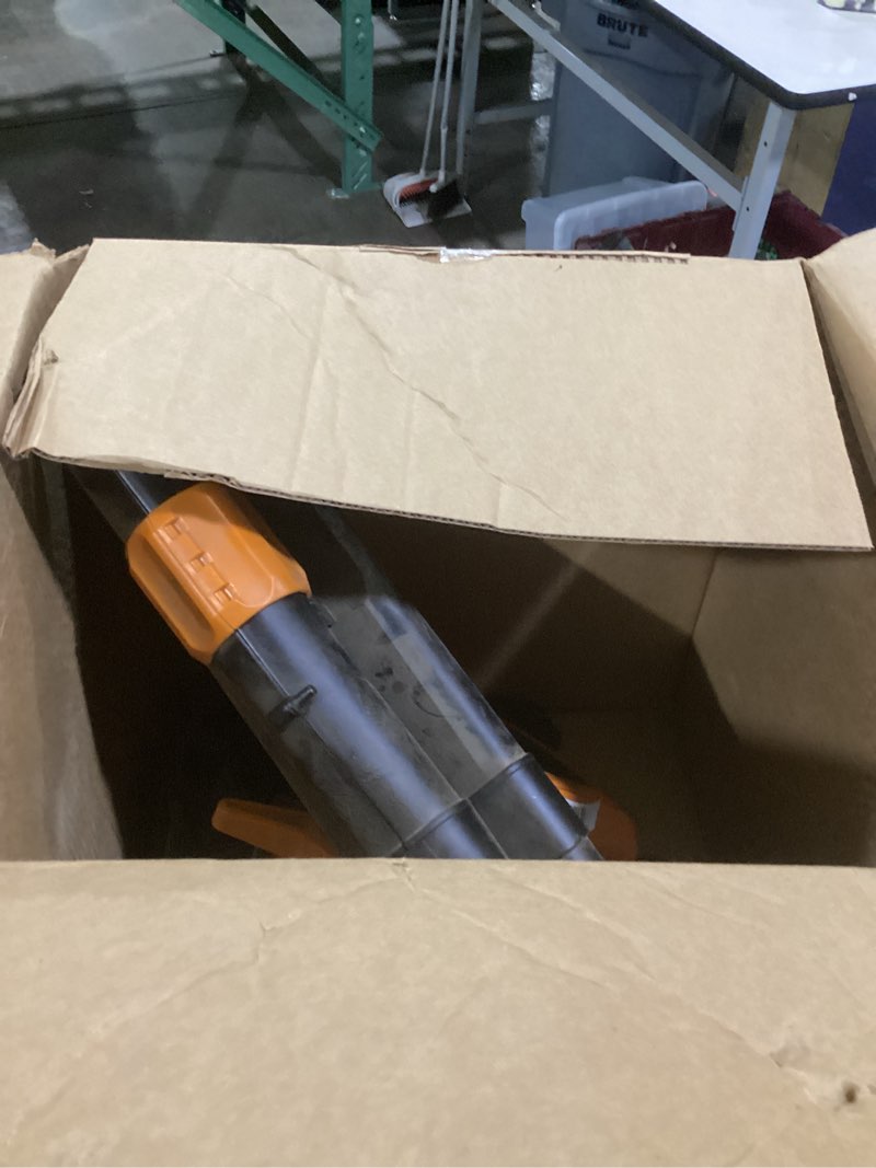 Condition photo showing As Is for WORX WG509 12 Amp Trivac, 3 in 1 Electric Leaf Blower, Leaf Vacuum & Leaf Mulcher for Lawn Care 350CFM Blower/Vac/Mulcher