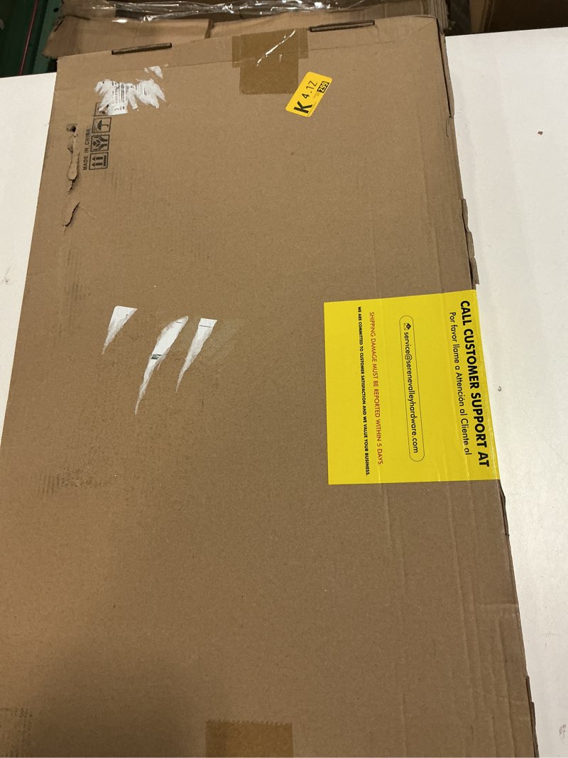 Condition photo showing New/Like New for serene valley sink protector grid 26-1/16" x 14-1/16", centered drain with corner radius 3-1/2", 304 stainless steel material nlw2614c