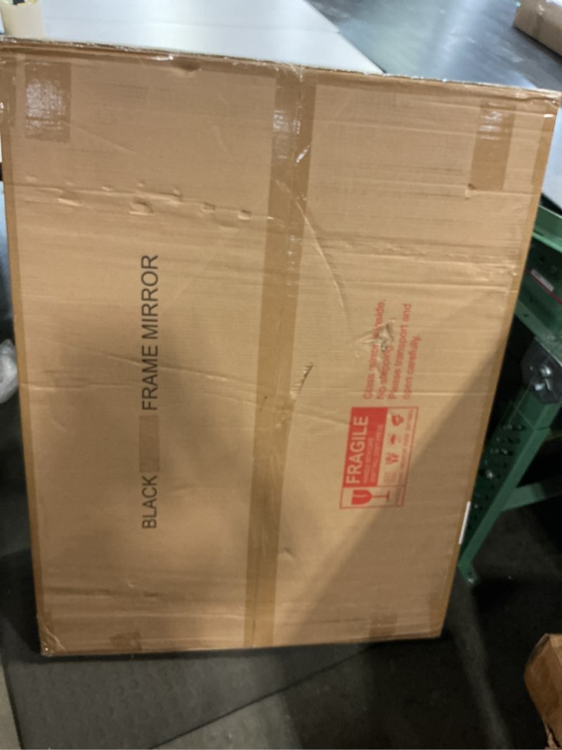 Condition photo showing New/Like New for Similar TF - WEER 40\\\"x30\\\" Black Rectangle Wall Bathroom Mirror