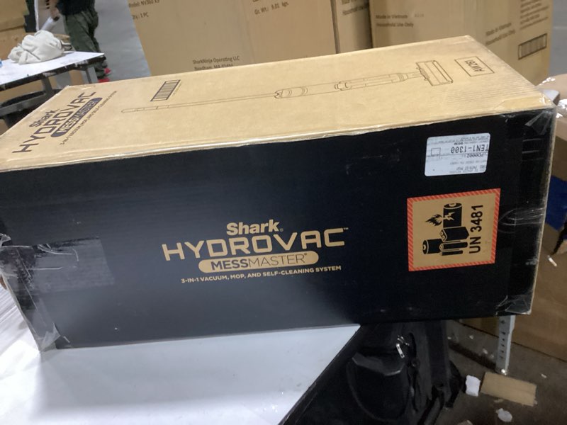 Condition photo showing Good Condition for shark | wet dry vacuum cleaner | vacuum and mop combo | hydrovac messmaster | 3-in-1 self-cleaning + powerful suction | 2 brushrolls & 2 solutions included | hardwood floor & area rug cleaner | aw261