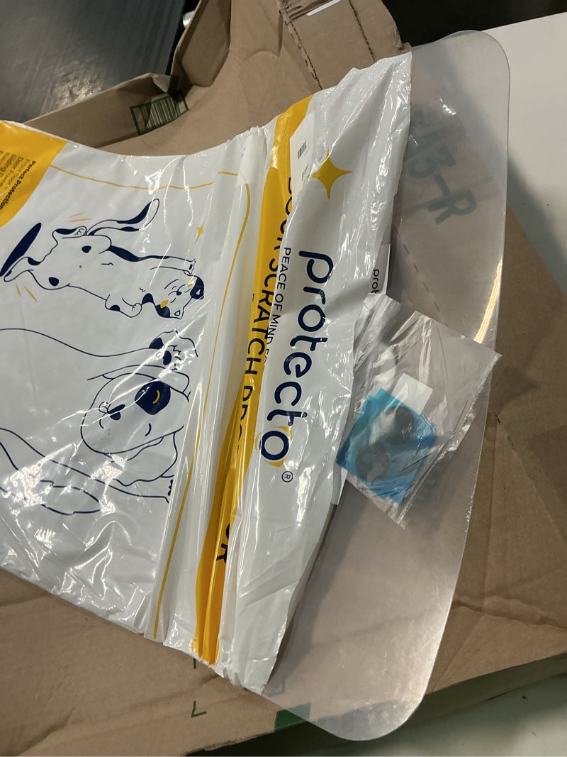 Condition photo showing New/Like New for protecto 30x20 door protector from dog scratching cat & dog scratch guard for indoor/outdoor use easy install on walls, glass, screen & sliding doors 1-pack clear 30 x 20"