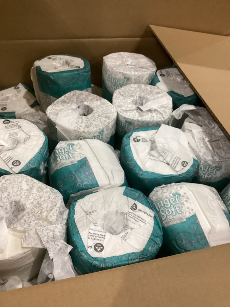 Condition photo showing Good Condition for angel soft ultra professional series 2-ply embossed toilet paper by gp pro, 1632014, 400 sheets per roll, 20 rolls per convenience case