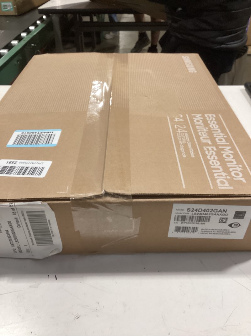 Condition photo showing New/Like New for samsung 24” (s40gd) borderless business monitor with ips panel, 100hz refresh rate, eye saver mode, ergonomic design, game picture mode, ls24d402ganxgo, 3 yr warranty 24-inch without speaker