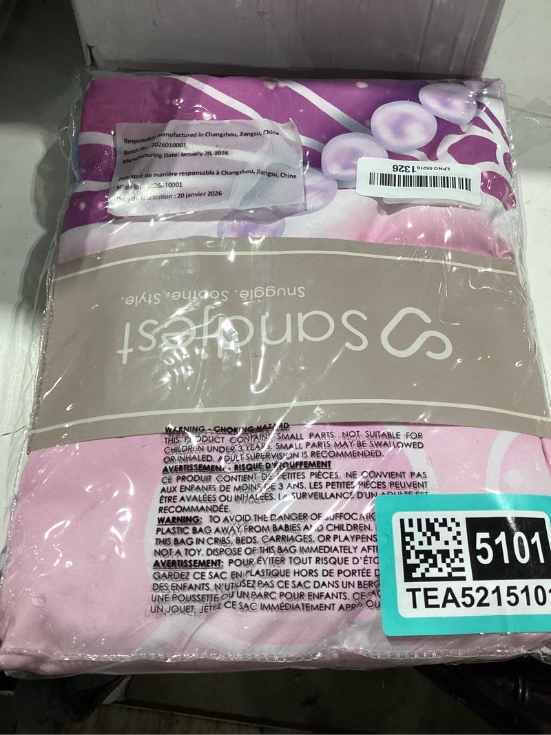 Condition photo showing Good Condition for sandjest mermaid duvet cover sets twin size for kids girls, include 1 polyester comforter cover 68x86 inches and 1 pillowcase 20x26 inches, comforter not included, gift for christmas birthday mermaid twin