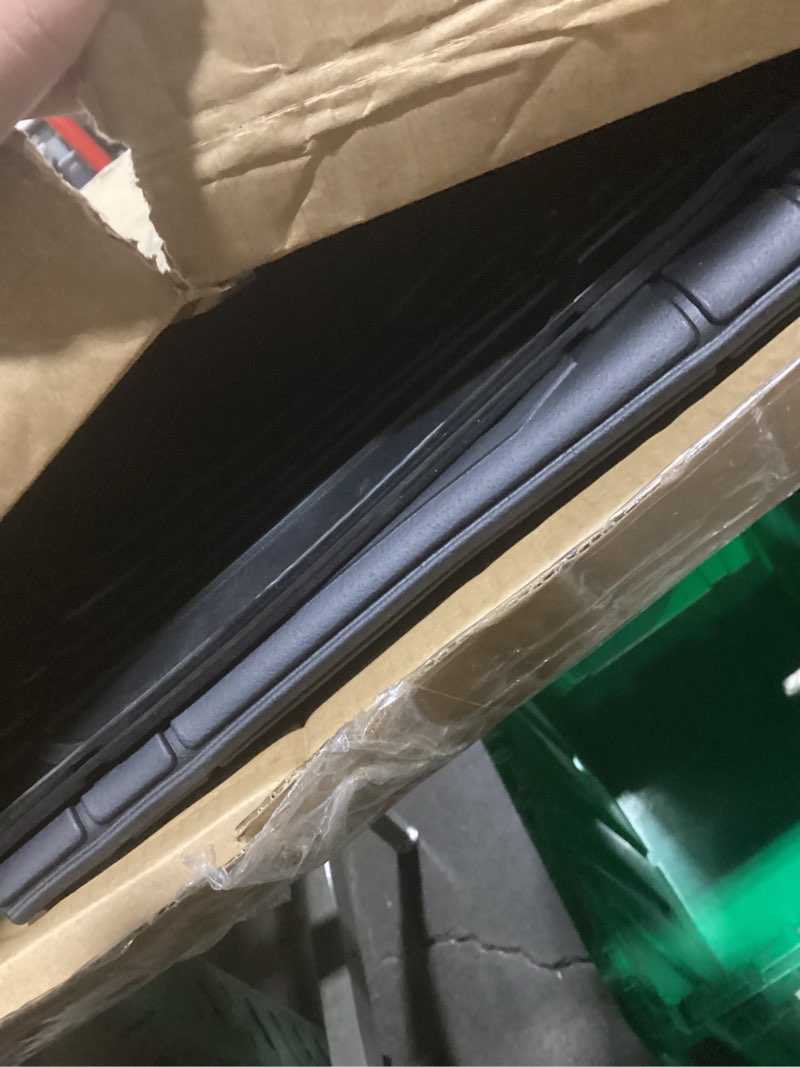 Condition photo showing Good Condition for Amazon Basics 4-Piece Heavy Duty PVC Floor Mats with Cargo Liner and Rear, Waterproof Trim To Fit Car Mats, Black 4-Piece Thick Heavy Duty PVC
