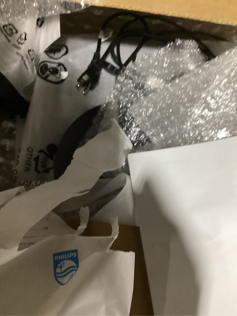 Condition photo showing As Is for (similar to ) philips new 24 inch frameless full hd (1920 x 1080) 100hz monitor, vesa, hdmi x1, vga port x1, eye care, 4 year advance replacement warranty, 241v8lb, black