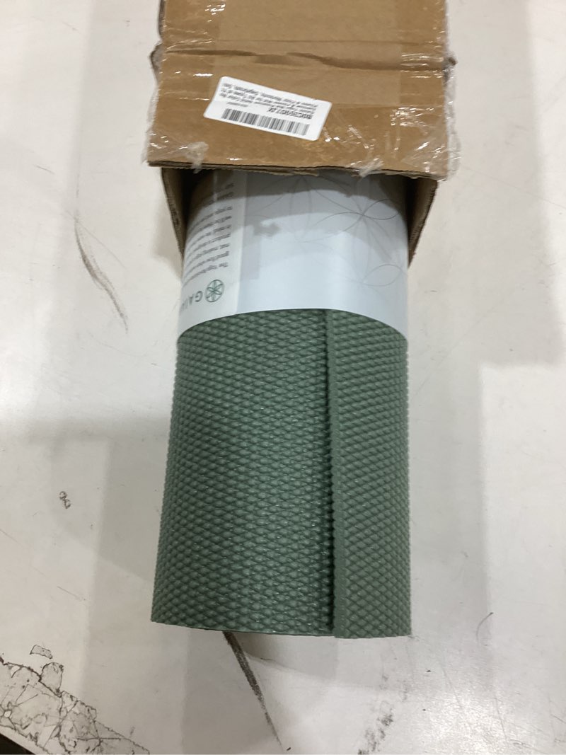 Condition photo showing Good Condition for gaiam yoga mat - premium 5mm solid thick non slip exercise & fitness mat for all types of yoga, pilates & floor workouts (68" x 24" x 5mm) sagebrush