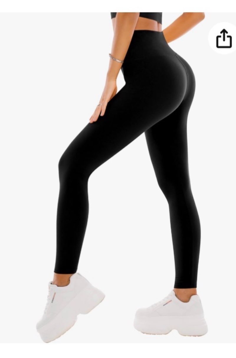 Black yoga pants size large 