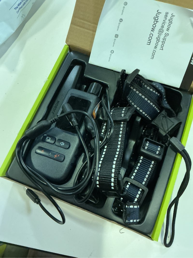 Condition photo showing As Is for shock collar for 2 dogs - 4200ft dog training collar with remote ipx7 waterproof electric collar with 4 training modes, security lock e-collar for large medium small breeds(navy blue)
