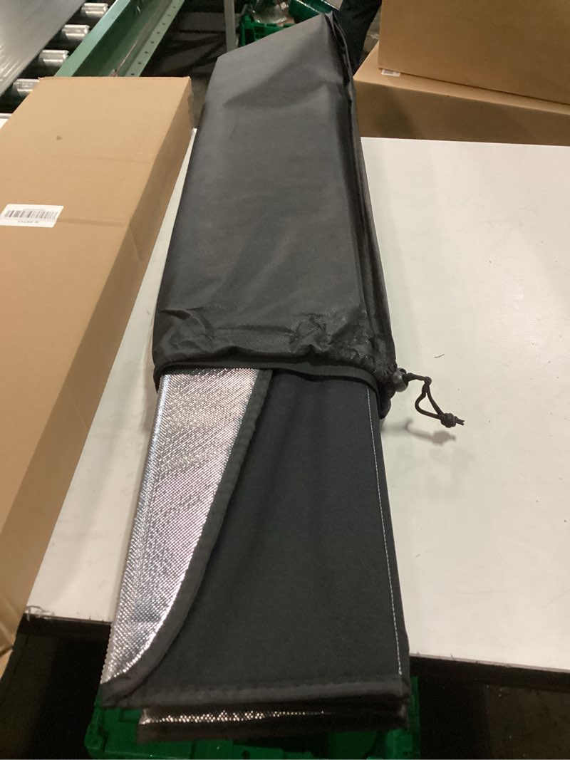 Condition photo showing Good Condition for Windshield Sun Shade for Subaru Forester 2019-2021 with Eyesight Driver Assist. Full Coverage Rearview Mirror Shade for Ultimate Protection 2019-2021 with EyeSight Driver Assist Shiny Silver (Upgrade)