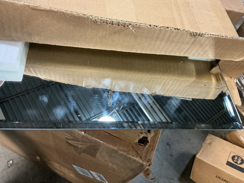 Condition photo showing New/Like New for Red Co. 14" x 18" Large Decorative Frameless Beveled Edge Wall Hanging Mirror, Rectangular 18"L x 14"W