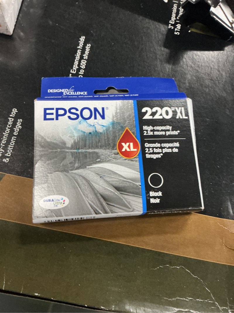 Condition photo showing New/Like New for epson t220 durabrite ultra genuine ink high capacity black cartridge