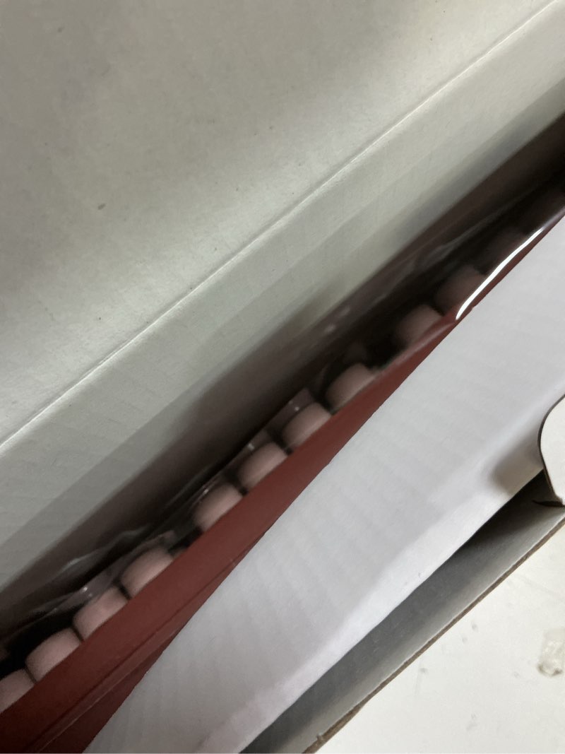 Condition photo showing New/Like New for Wireless Keyboard and Mouse Combo, Retro Round Keycaps, Full-Size Stylish Typewriter Keyboard with Phone/Tablet Holder, Ergonomic Mouse with 3-Level DPI, 2.4GHz Connection for Windows/PC (Burgundy)