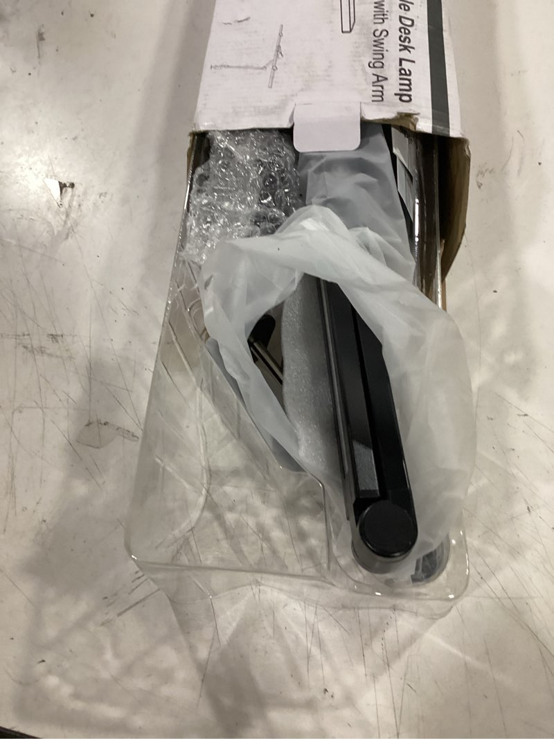 Condition photo showing Good Condition for micomlan led desk lamp with clamp, architect desk lamp for home office with atmosphere lighting, 24w ultra bright auto dimming computer light stepless dimming and tempering led table light black