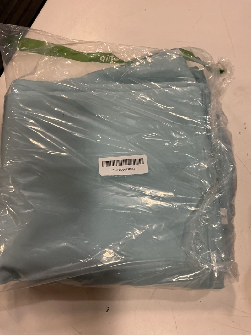 Condition photo showing Good Condition for 2-pack 90x132 inch dusty blue table cloths, solid stain and wrinkle resistant oblong tablecloth, premium plain weave polyester fabric rectangle table linen covers for hotel, wedding dusty blue 90" x 132" (2pc - rectangular)