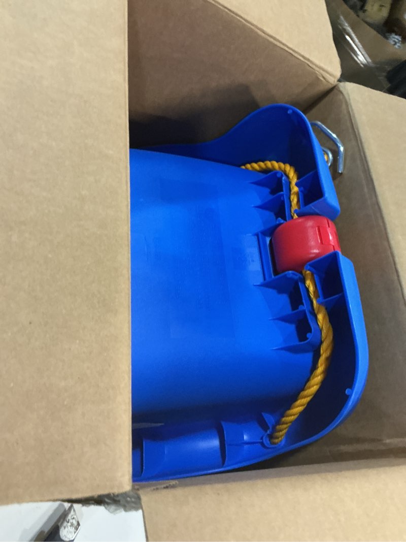 Condition photo showing Good Condition for little tikes 2-in-1 snug  n secure blue swing for baby and toddlers  ages 9 months - 4 years