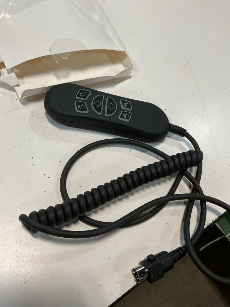 Condition photo showing As Is for hsw306 compatible 6 button 7 pin lift chair remote replacement controller, with usb charging port & backlit buttons, hand wand replacement for power recliner (version a)