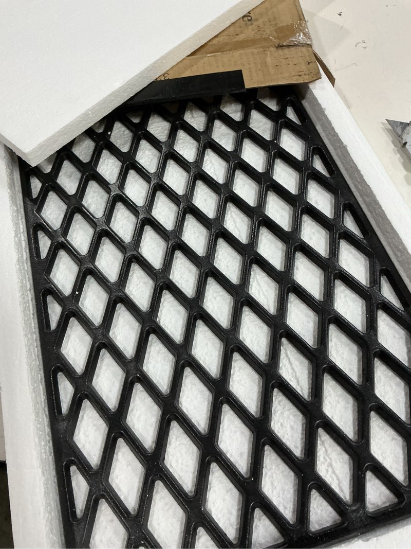 Condition photo showing New/Like New for onlyfire cast iron cooking grate for weber spirit 300 gas grills with front control konbs, weber 7638 grill grate replacement for spirit e/s 310, e/s 320, e/s 330 (year 2007-2017)