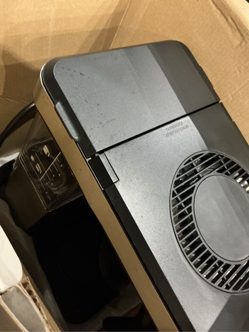 Condition photo showing As Is for oxo brew 8-cup coffee maker with podless single-serve function, programmable coffee maker, café coffee, single-serve coffee, sca certified home brewer glass